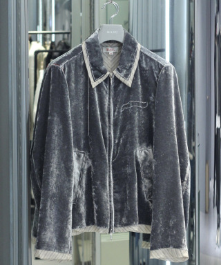 UNEVEN VELVET JACKET　M26U6BL004