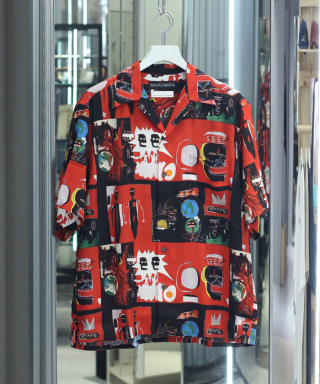 JEAN-MICHEL BASQUIAT /S/S HAWAIIAN SHIRT ( TYPE-2 )　BASQUIAT-WM-HI26