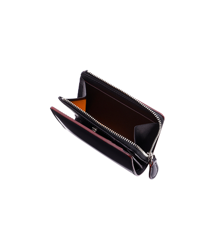 CORDOVAN R.C. Lファスナー二つ折り財布 59155(M265X014)｜HANKYU