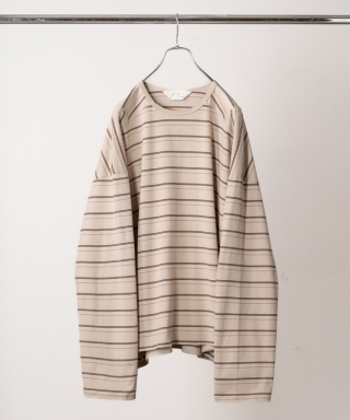 BORDER LS T-SHIRT　ANC-CT186-B