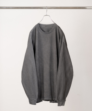 EMBROIDERY DYED LS T-SHIRT 2　ANC-CT191