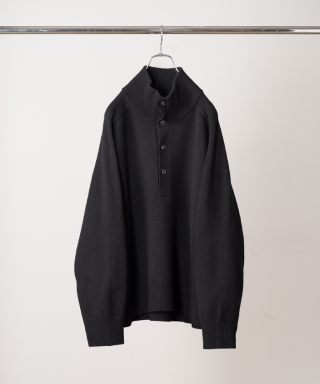 BUTTON-FRONT KNIT BLOUSON　ANC-KN33