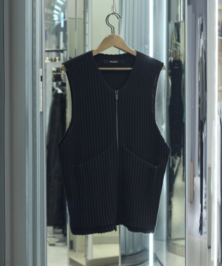 RIB KNIT UTILITY VEST　T250206