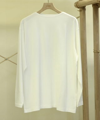 LUSTER PLAITING BOAT-NECK L/S TEE　A00P05GT