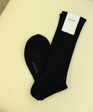 COTTON CASHMERE LOW GAUGE SOCKS　A00S01SX-M