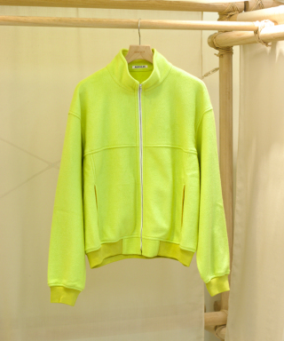 PURE SILK COMFORT FLEECE ZIP BLOUSON　A26AB01SF
