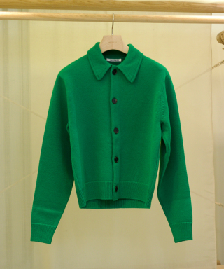 SUPER FINE WOOL KNIT SHIRT CARDIGAN　A26AC01TJ