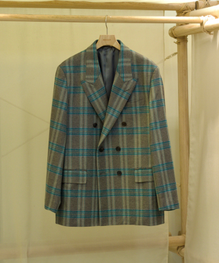 WOOL FULLING FLANNEL DOUBLE-BREASTED JACKET　A26AJ02CF