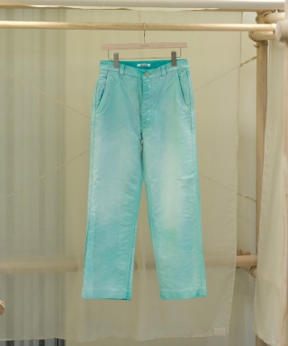 GARMENT-DYED ORGANIC COTTON HEAVY MOLESKIN PANTS　A26AP03HM