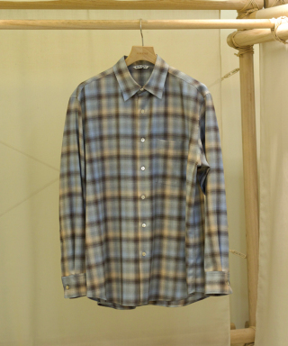 SUPER LIGHT WOOL CHECK SHIRT　A26AS01LC