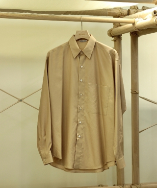 WASHED FINX TWILL BIG SHIRT　A26AS02TN
