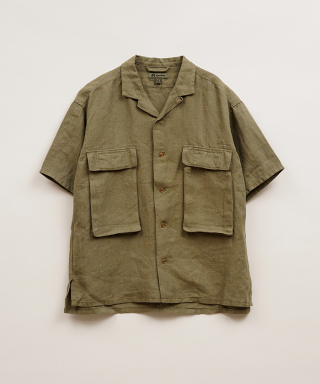 ARMY SHIRT S/S LINEN HBT　80520011207
