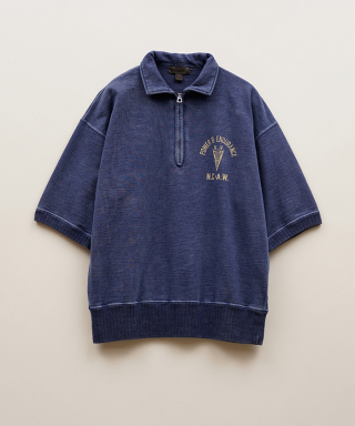 HALF ZIP SWEAT S/S　80520021213