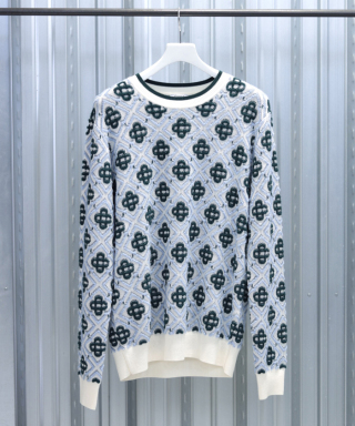 MONOGRAM CREW NECK　M-PF26-KW-1392-01