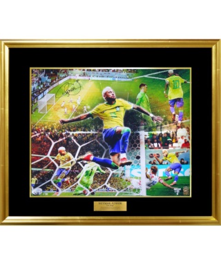 ［世界限定50枚］ネイマール直筆サイン入りグラフィックアート“The King”　TDNK23241