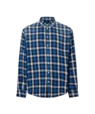 Checked Dropped Shoulder Shirt　S74DM1056_D35470