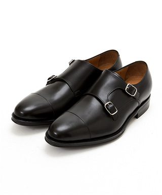 ダブルモンクストラップダイナイトソール　98374 BLACK