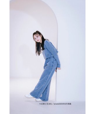 Hazed Pigment Wide Sweatpants (EW-PT-BLK-0057S)
