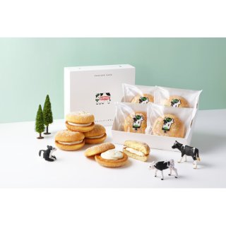 ふんわりパンケーキサンド　ミルク　4P BOX (EC0019)