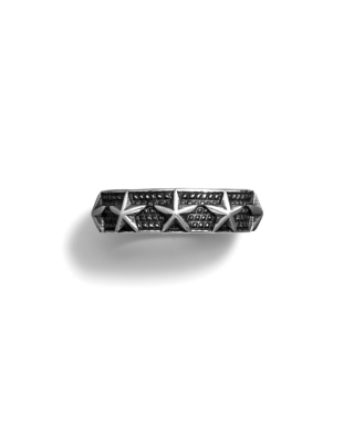 Narrow 9 Star Ring
