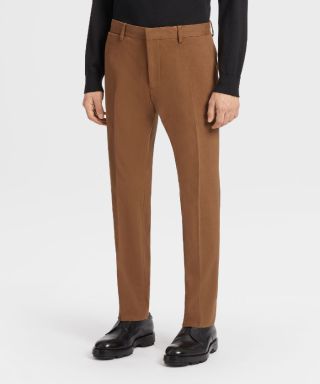 FLAT FRONT TROUSERS