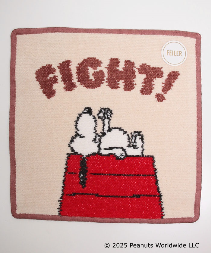 Peanuts LIFE&TIMES/フェイラー】ハンカチ ドッグハウス Peanuts LIFE&TIMES/フェイラー】ハンカチ ドッグハウス