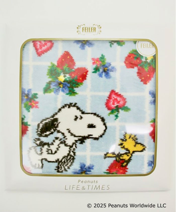 Peanuts LIFE&TIMES/フェイラー】ハンカチ ストロベリープティ Peanuts LIFE&TIMES/フェイラー】ハンカチ ストロベリープティ