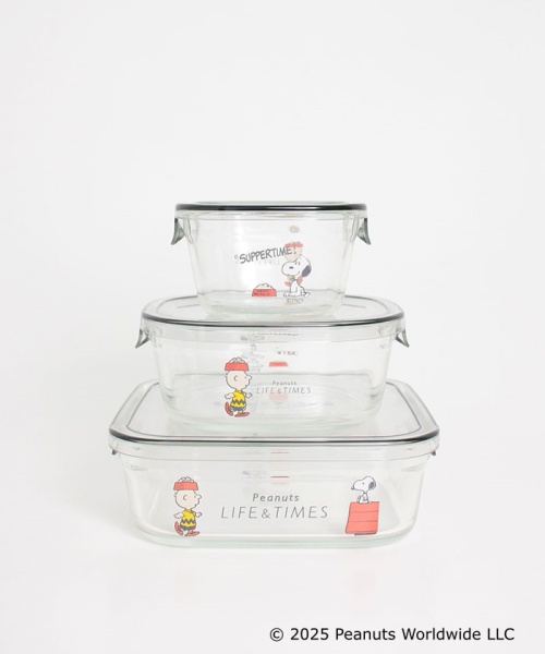 PeanutsLIFE&TIMES パック&レンジ角型3 マルチ 200ml/450ml/800ml PeanutsLIFE&TIMES パック&レンジ角型3 マルチ 200ml/450ml/800ml