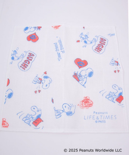 PeanutsLIFE&TIMES かやふきん レッド 30×30cm PeanutsLIFE&TIMES かやふきん レッド 30×30cm