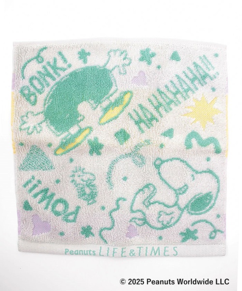 PeanutsLIFE＆TIMES ミニタオル グレー F