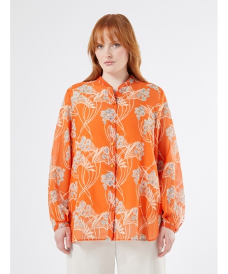 シルク コットン ボイル チュニック