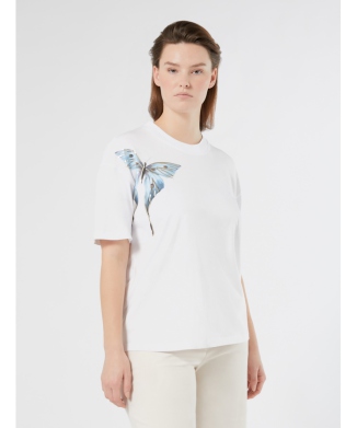 ピュア コットン プリント Tシャツ