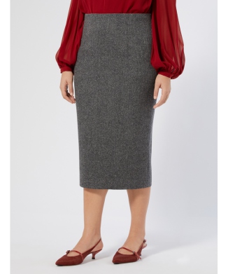 ウール ブレンド ドネガル スカート