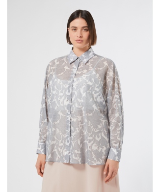 コットン シルク ジョーゼット チュニック