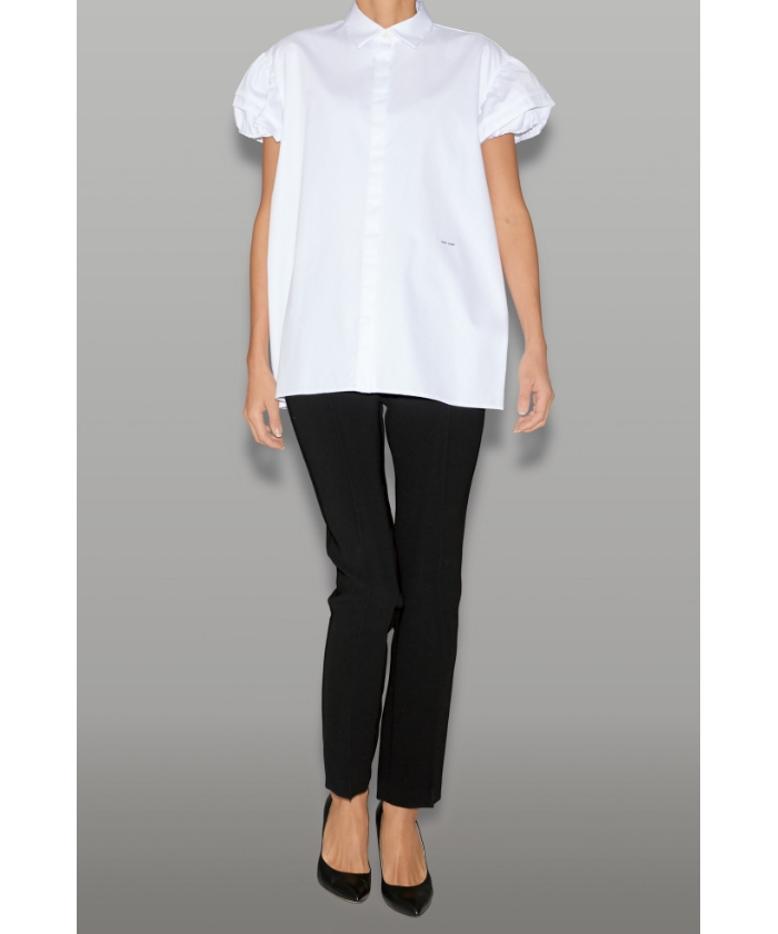 ヨーコチャン　パフスリーブブラウス　38 YOKO CHAN ヨーコチャン パフスリーブブラウス ホワイト 38 ヨーコ