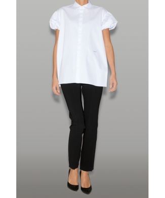 ヨーコチャン　ノースリーブブラウス ホワイト　36 YOKO CHAN(ヨーコチャン) ノースリーブバックティアードブラウス