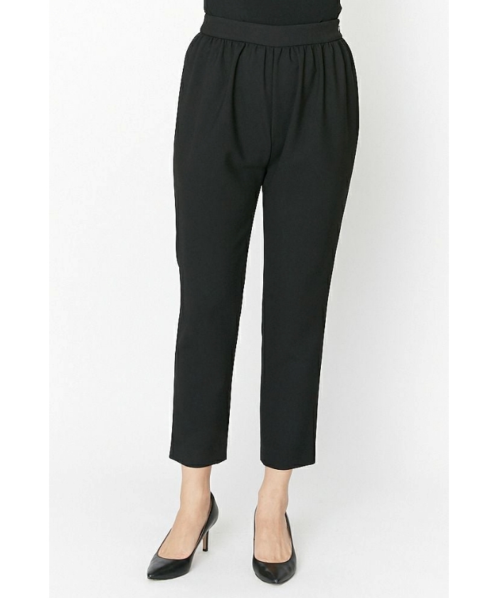 YOKO CHAN ハイウエスト ラップパンツ ブラック 36 ハイウエストギャザーパンツ YCP－923－163 | YOKO CHAN