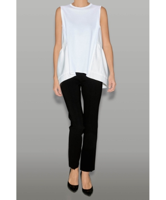 ノースリーブバックティアードカットソー