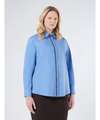 エンプロイダリー ポプリン シャツ