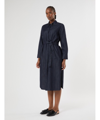 ライトウェイト デニム シャツドレス