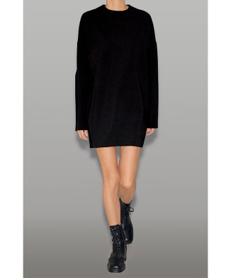 ロングスリーブドロップショルダーショートドレス