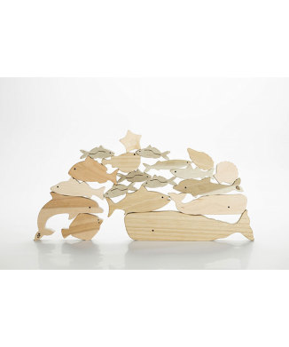 海のいきものつみき