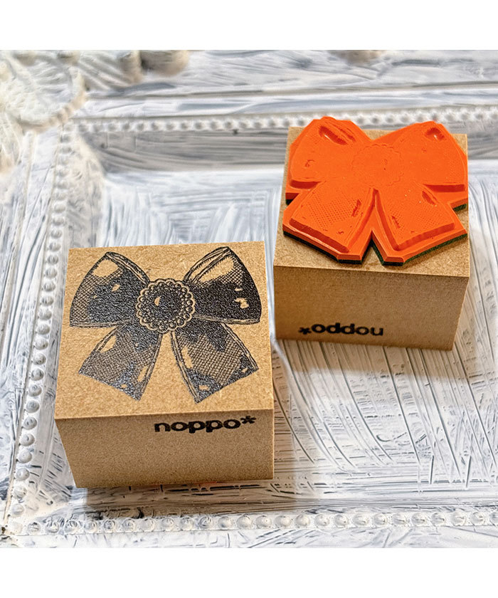 【256】ラバースタンプ  ノームのスープ はんこ屋 noppo*】RIBBON STAMP SET(Q25OY021)｜阪急百貨店公式