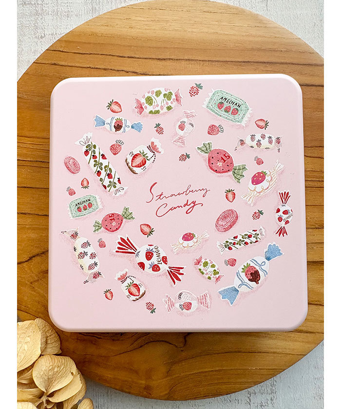 merinomi いちごキャンディーセット 2点 (1点売りも可)　作家　完売品 merinomi】NEWいちごキャンディー缶セット＜WEB限定品含む＞(Q265C023