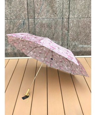 ［折りたたみ傘］プチブーケ×クリスタル＜6月中旬頃お届け予定＞