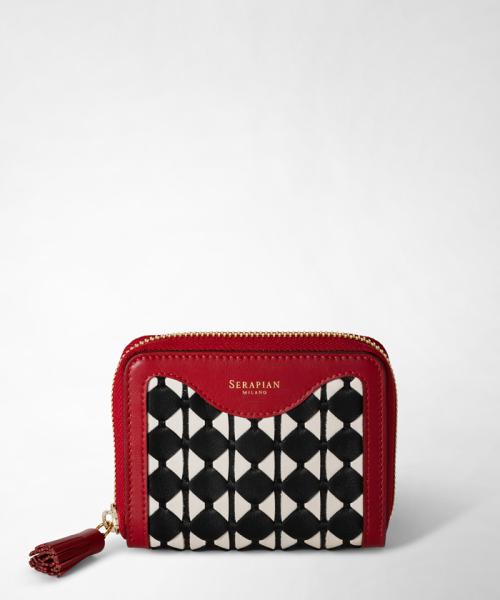SERAPIAN モザイコ スモールジップウォレット MULTI F