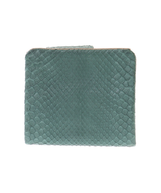 【genten】ダイヤモンドパイソンV 二つ折りファスナー財布