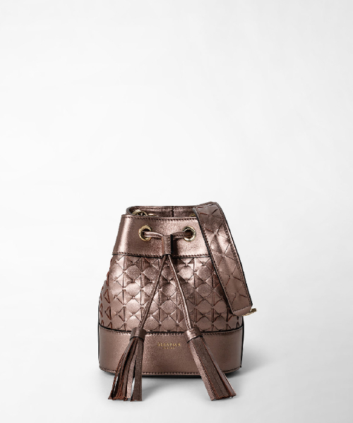 SERAPIAN モザイコ ミニバケットバッグ BRONZE F SERAPIAN モザイコ ミニバケットバッグ BRONZE F