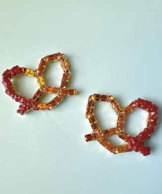 【2026年1月21日(水)以降お届け予定】プレッツェルチョコがけピアス