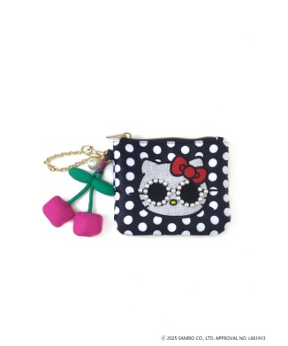 【2026年1月21日(水)以降お届け予定】Hello Kittyさくらんぼチャーム付きティッシュポーチ